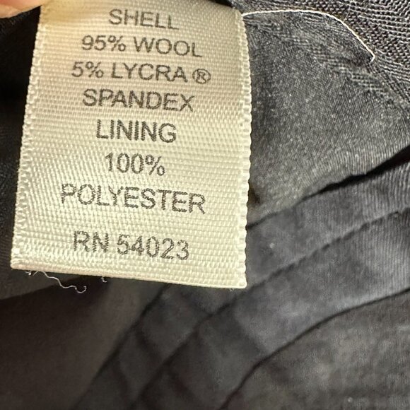 Banana Republic Pants Womens 8 Martin Fit Black Wool Stretch Lined Straight - Picture 8 of 8